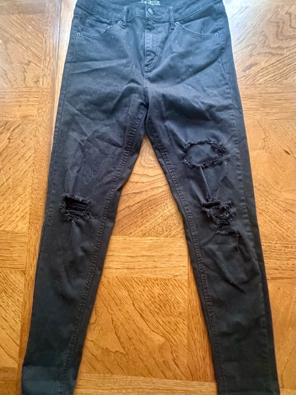 wild fable Black Distressed Skinny Jeans